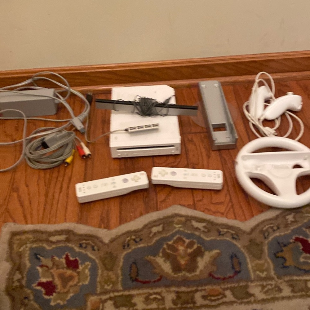 White Gaming Console Set with Accessories